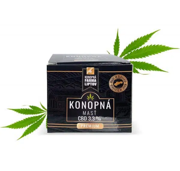 Konopná Farma Liptov Konopná masť CBD 3,3% 30ml