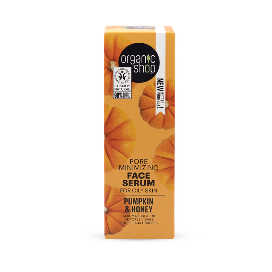 Organic Shop Sérum minimalizujúce póry Tekvica a med pre mastnú pleť 30 ml