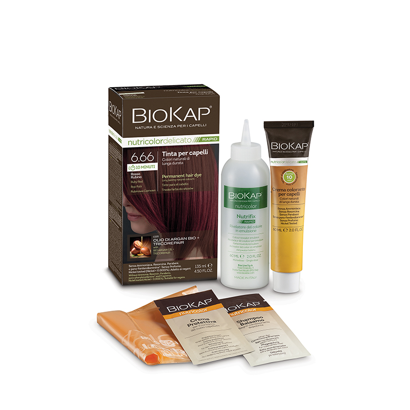 BIOKAP Nutricolor Delicato RAPID Rubínovo-červená 6.66 135ml