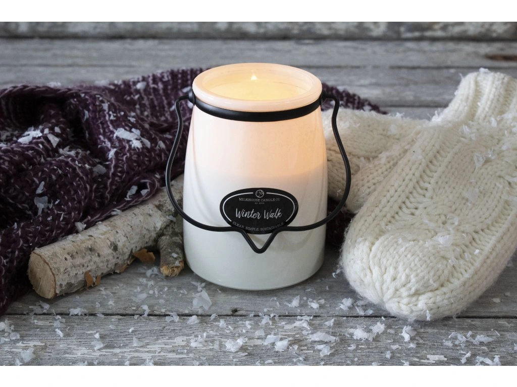 MILKHOUSE CANDLE Winter Walk vonná sviečka BUTTER JAR 624 g