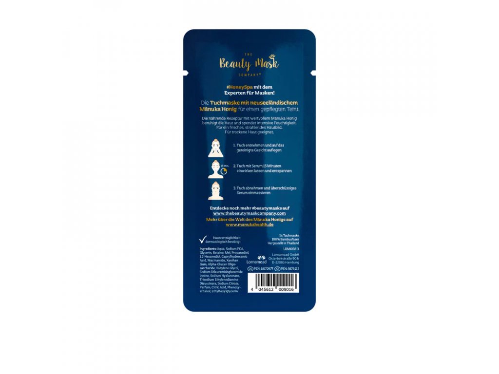 Manuka honey MGO 250+ Sheet mask-pleť.maska