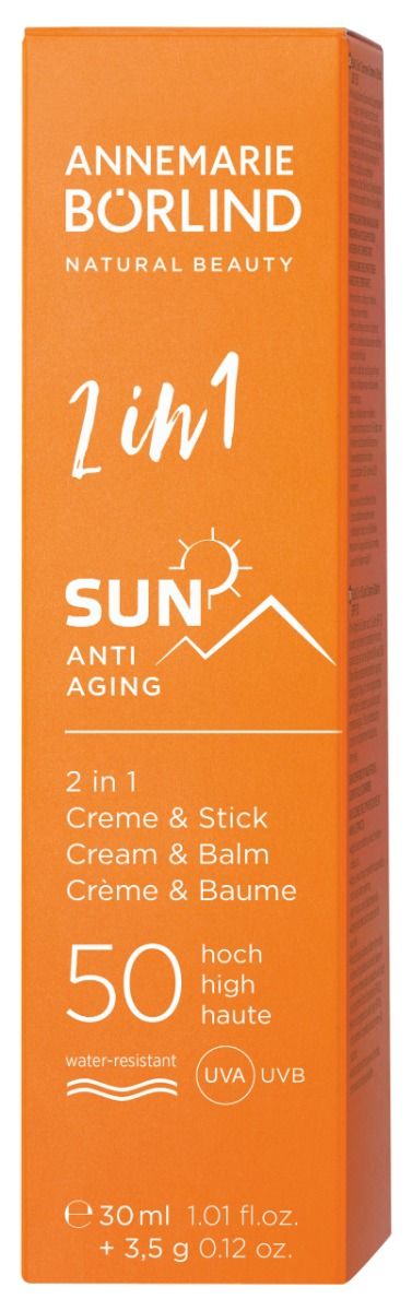 Annemarie Börlind  Sun 2v1 opaľovací anti-aging krém a tyčinka SPF50 30 ml