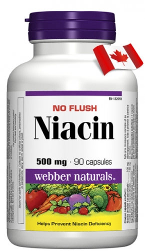 Webber Naturals Niacín 500 mg