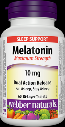 Webber Naturals Melatonín 10 mg s postupným uvoľňovaním