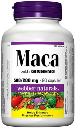 Webber Naturals Maca+Ženšen 500/200mg