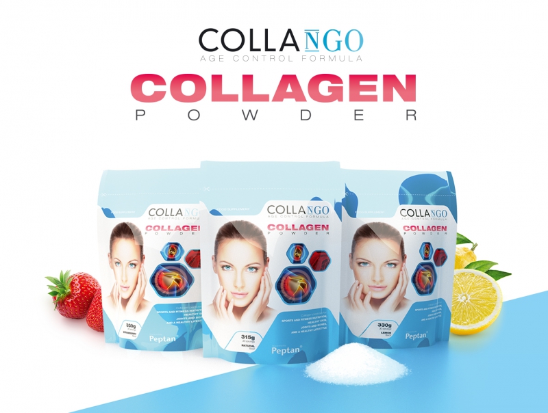 COLLANGO hydrolizovaný kolagén jahoda 330g
